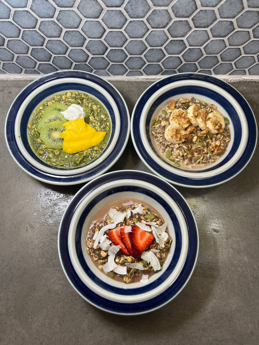 Cacao, Cinnamon, Matcha Overnight Oats Sample-pack